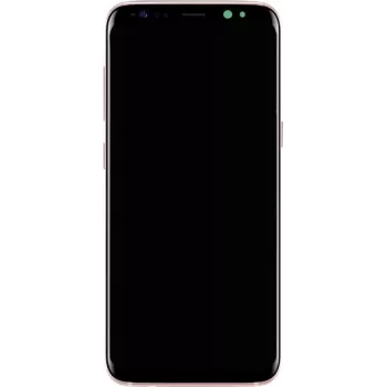 Priekšējais LCD bloks Samsung Galaxy S8 SM-G950F, rozā nomaiņas ekrāns