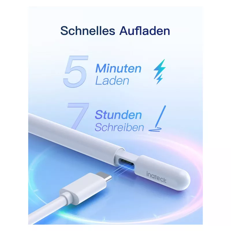 Inateck PCL005_balta irbuli — saderīgs ar iPad Pro, iPad Mini, iPad 6–10