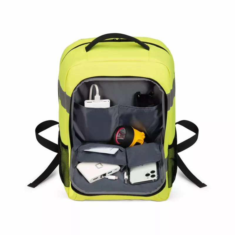 Mugursoma DICOTA P20471-17 Rucksack Melna Pelēka Dzeltena