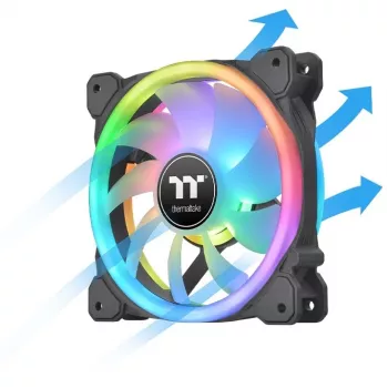 Thermaltake SWAFAN 14 RGB ventilators, 14 cm, melns, 500–2000 RPM
