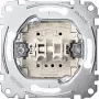 Pushbutton switch Merten MEG3755-0000, 1P, metallic, 250 V AC, 10 A