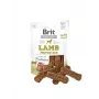 Suņu našķi Brit Jerky Snack Lamb 80 g — bez cukura, pieaugušiem suņiem, maisiņš