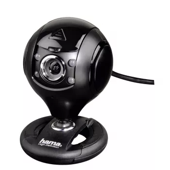 Hama 00053950 tīmekļkamera 1,3 MP 1280 x 1024 pikseļi USB 2.0 melna
