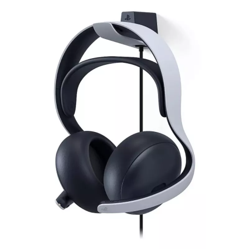 Sony PULSE Elite austiņas ar vadu & bezvadu savienojumu, galvas stīpa, spēlēm, Bluetooth, uzlādes statīvs, melnas, baltas