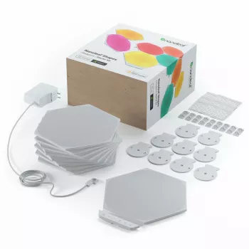 Nanoleaf HEXAGON SMARTER KIT LED gaismas paneļi, balti, 7 gab.