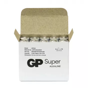 Sārmaina AAA baterijas GP Battery SUPER 1.5V — 10 gab. iepakojumā
