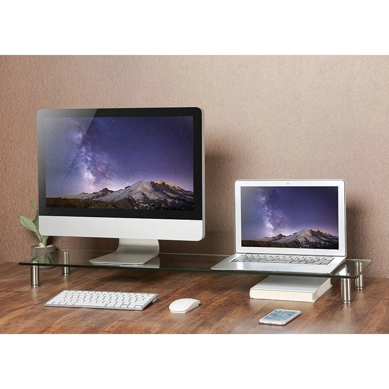 Monitora pacēlājs ar stikla virsmu 1000mm garš