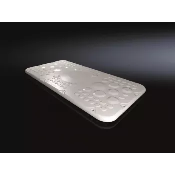 Kabeļu pārvaldības panelis Rittal AX 2561.200, gaiši pelēka plastmasa, 436×221 mm