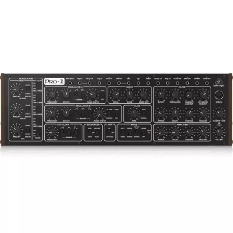 Analogais sintezators Behringer PRO-1 monofonisks 37 taustiņu klaviatūra