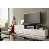 Cama TV skapis SIGMA 3 180 balts/balts glancēts + sonomas ozols