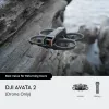 DJI Avata 2 drons — maksimālais darbības rādiuss 13 000 m, maksimālais ātrums 27 m/s, 4 rotori, melns (bez brillēm vai tālvadības pults)
