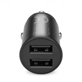 Automašīnas lādētājs everActive CC-25 — 2x USB pieslēgvietas, 12W kopējā jauda, 12V–24V transportlīdzekļa barošana