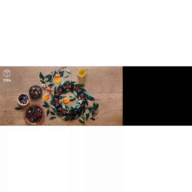 konstruēšanas rotaļlieta LEGO 10340 Icons Ziemassvētku vainags