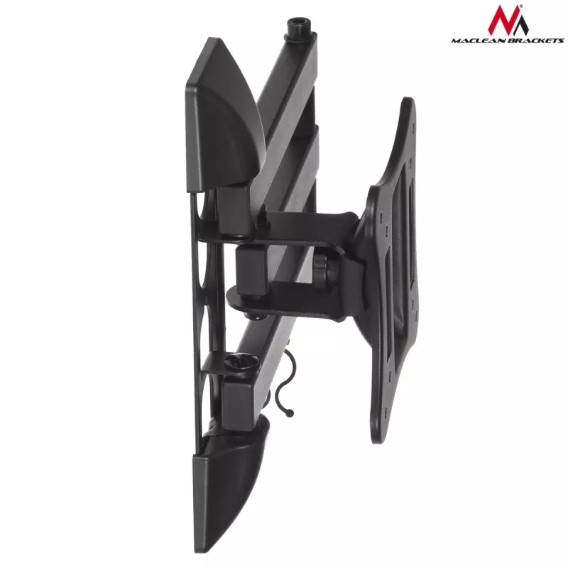 Sienas stiprinājums televizoram/monitoram MACLEAN MC-719, ekrāniem līdz 68,6 cm (27 collas), maks. 15 kg, VESA 100x100, melns