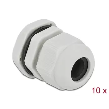 Kabeļu blīvslēgs DeLOCK 60199 pelēks plastmasas 10 gab.