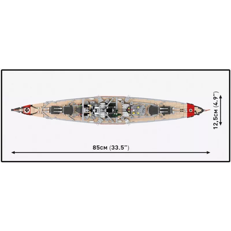 Construction Set Cobi Battleship Bismarck model with 3204 pieces - Cobi CO BI-4860
