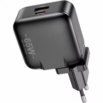 Lādētājs GaN 65W USB+USB -C EU+US