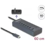 DeLOCK USB centrmezgls 3.2 Gen 1 Type-C 10000 Mbit/s zils 64288