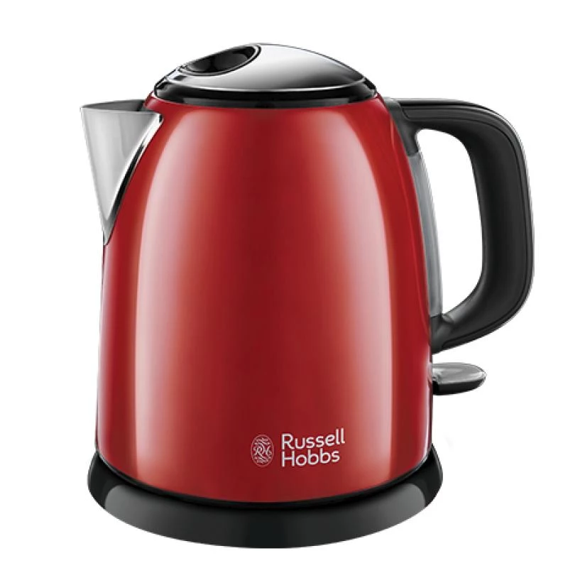 Elektriskā tējkanna Russell Hobbs 1 L 2400 W Melna, sarkana
