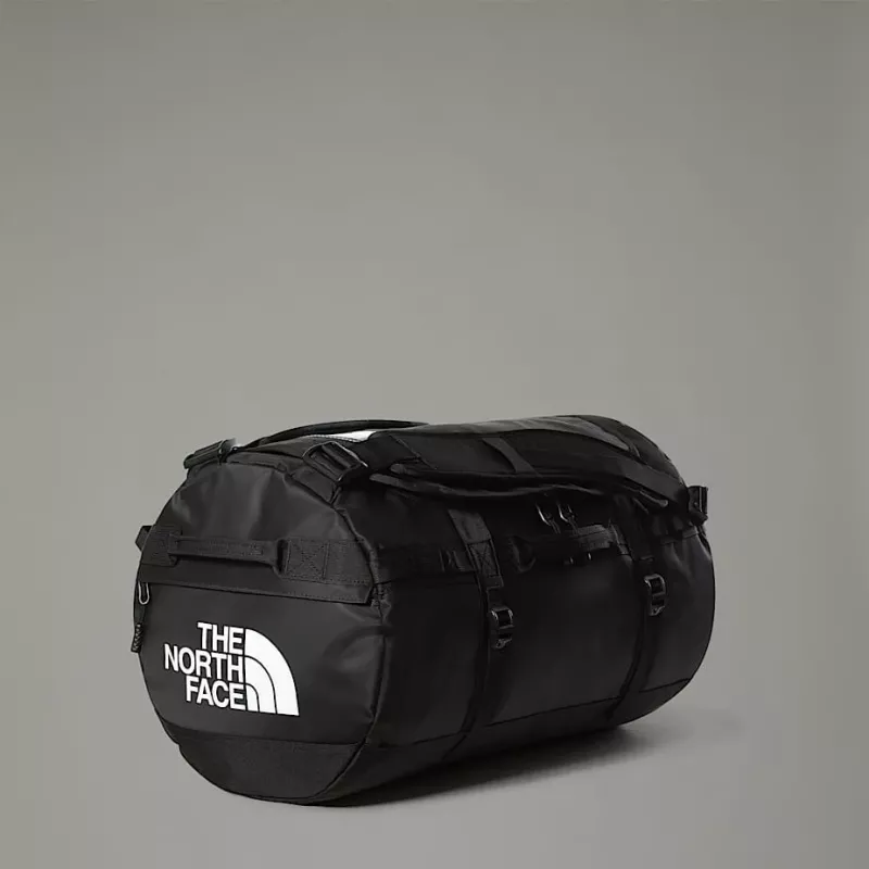 Duffel bag The North Face Base Camp S — 50 L, neilons/poliesteris, melna/balta