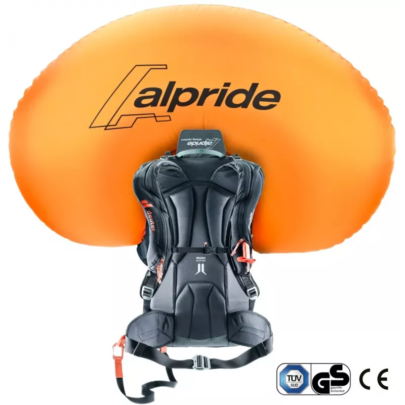 Deuter Alproof 30 SL lavīnu mugursoma - Melna/Zaļa džinsa