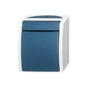 Busch-Jaeger starpslēdzis Ocean virsmas montāžas zili zaļš 2601/7 W-53 (2601/7 W-53)