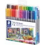 Flomāsters Staedtler 3200 Fine/Extra Bold Daudzkrāsains 72 gab.