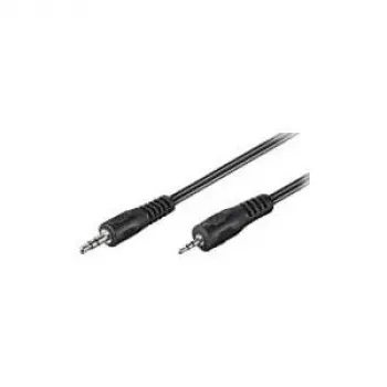 Wentronic Goobay jack-jack savienojuma kabelis, melns, 2 m – 3,5 mm ligzda (3 kontaktu, stereo) > 2,5 mm ligzda (3 kontaktu, stereo) (50459)