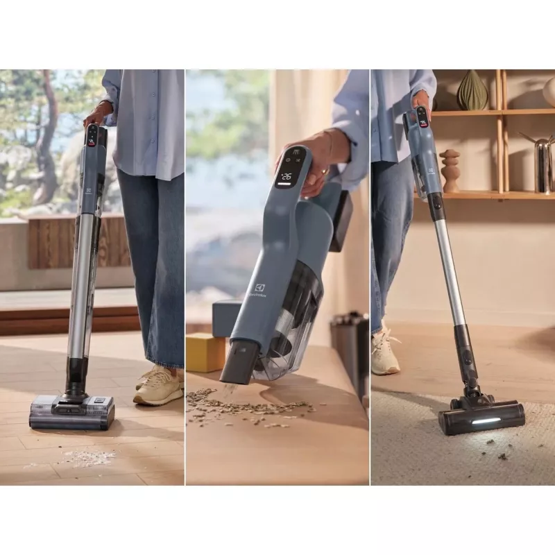 Electrolux EW82U2DB 3-in-1 stick vacuum baterija Dry&wet Cyclonic Bagless 85 W Blue 4.3 Ah