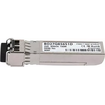 Saderīgs Cisco SFP-25G-SR BlueOptics© BO27Q856S1D SFP28 raiduztvērējs, LC-Duplex, 25GBASE-SR, daudzmodu šķiedra, 850nm, 100M, DDM, 0°C/+70°C (SFP-25G-SR-BO)