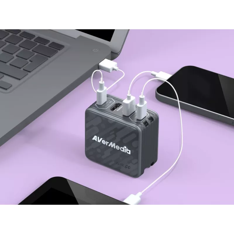 AVerMedia GC313Pro Universāls Melns AC Ātrā uzlāde Iekštelpām