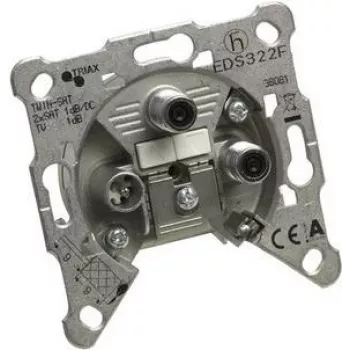 Triax Hirschmann EDS 322F - izeja - piemērots stiprināšanai pie sienas - F-Plug X 2, ICE-Connector (306141)