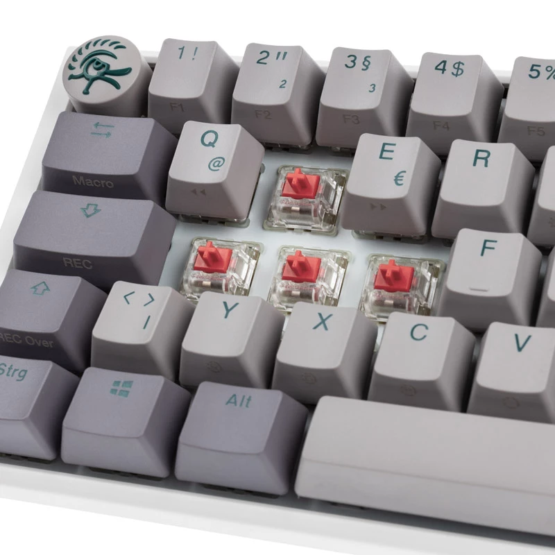 Ducky One 3 SF tastatūra, spēlēm, USB, QWERTZ, vācu, pelēka