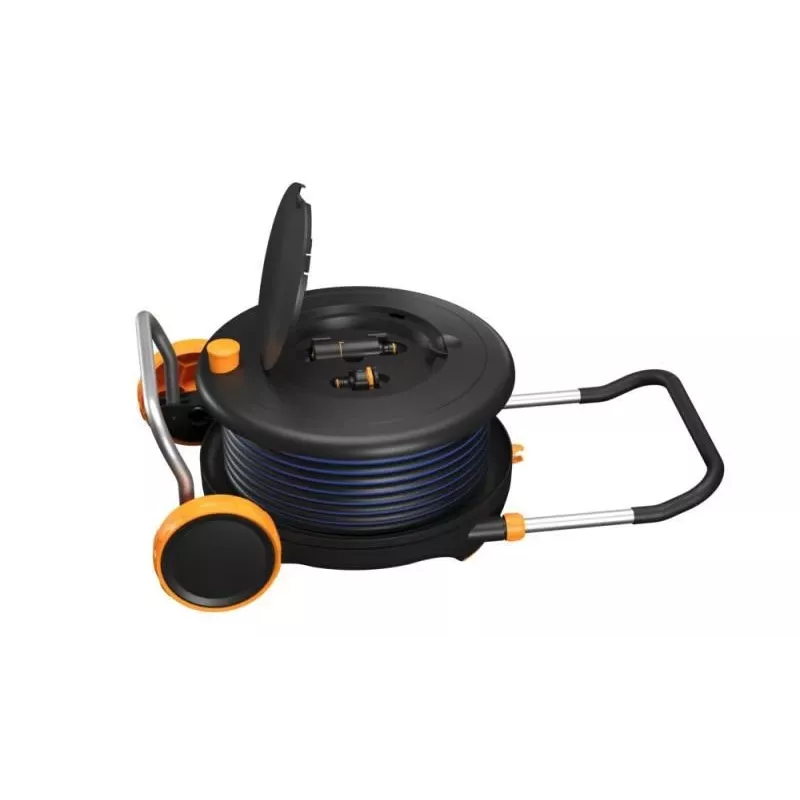 Fiskars Comfort šļūtenes spole L ar riteņiem 30 m 1071670