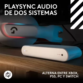 Logitech G Astro A20 X bezvadu un vadu austiņas baltā krāsā