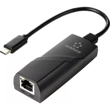 Renkforce RF-TCA-330 tīkla adapteris 1000 MBit/s USB-C® (USB 3.2 Gen 1), LAN (10/100/1000 MBit/s) (RF-6032274)