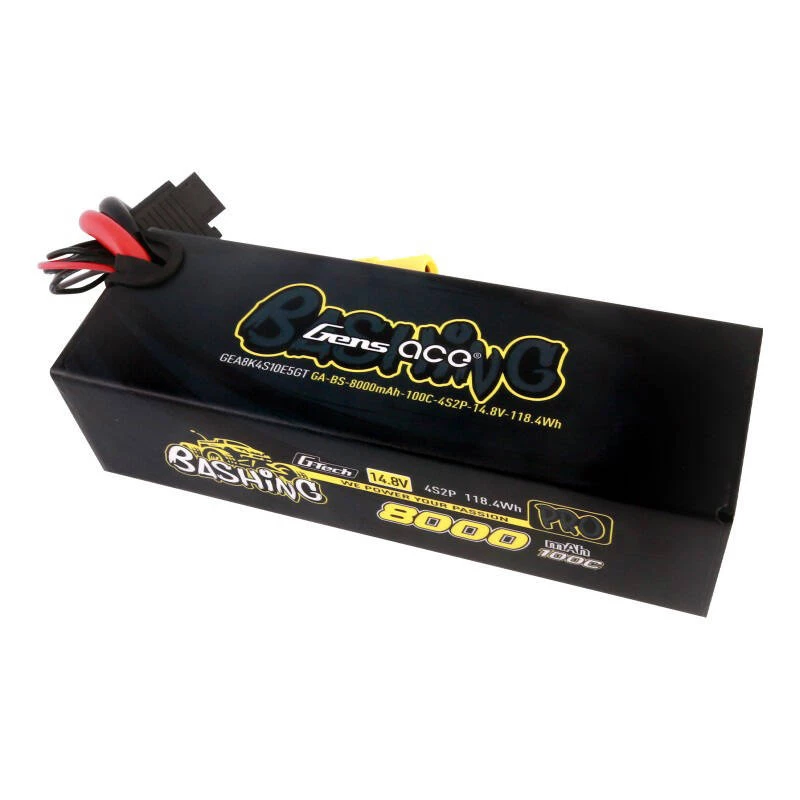 Gens ace 8000mAh 14.8V 100C 4S2P Lipo akumulatora bloks