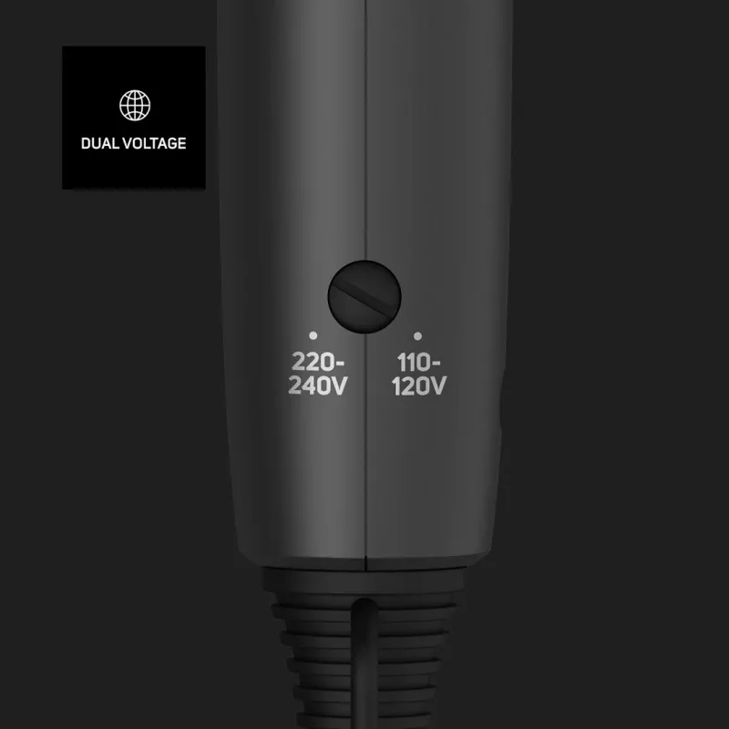 Matu žāvētājs Taurus Studio Glow 1500 — 1400 W, 3 siltuma līmeņi, 2 ātrumi, salokāms, pakarināms, melns