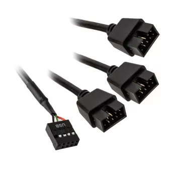 USB centrmezgls Lian Li PW-U2HB — 3x USB-A 2.0 pieslēgvietas