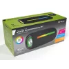 Pārnēsājams stereo skaļrunis TRACER Stripe Melns — 10 W RMS, Bluetooth/vadu, USB-A un USB-C, MicroSD, iebūvēts akumulators (līdz 5 h)