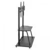Ratipu statīvs MANHATTAN 1 ekrānam 37–100 collas Melns VESA 200x200–800x600 Maks. 150 kg