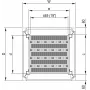 SCHROFF 19\-Rack plaukts, stacionārs, 75 kg - 19\FACHB.STAT.600B 900T 7021 (22117844)