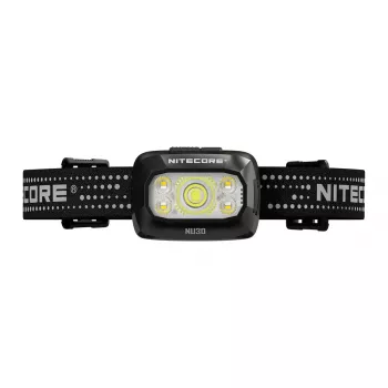 Galvas lukturis Nitecore NU30 — kompakts valkājams LED galvas lukturis, līdz 500 lūmeniem, vairāki izejas līmeņi, sarkanās gaismas režīms