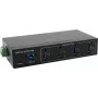 USB 3.2 centrmezgls Exsys EX-11224HMVS — 4 portu Gen1 centrmezgls ar USB kabeli un DIN sliedes komplektu