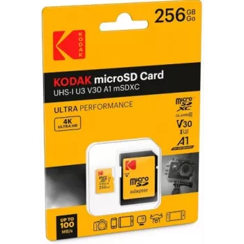 Flash Memory Kodak 256GB UHS-I U3 Ultra EKMSDM256GXC10HPRK