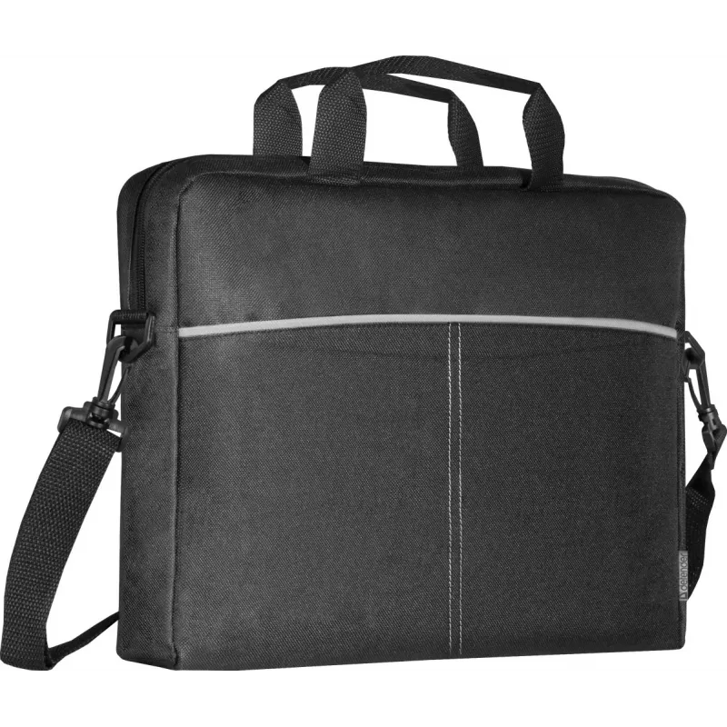 Klēpjdatora soma DEFENDER Lite 39,6 cm (15,6 collas) Melna/Pelēka, poliesteris, rāvējslēdzējs, rokturis, noņemama plecu siksna