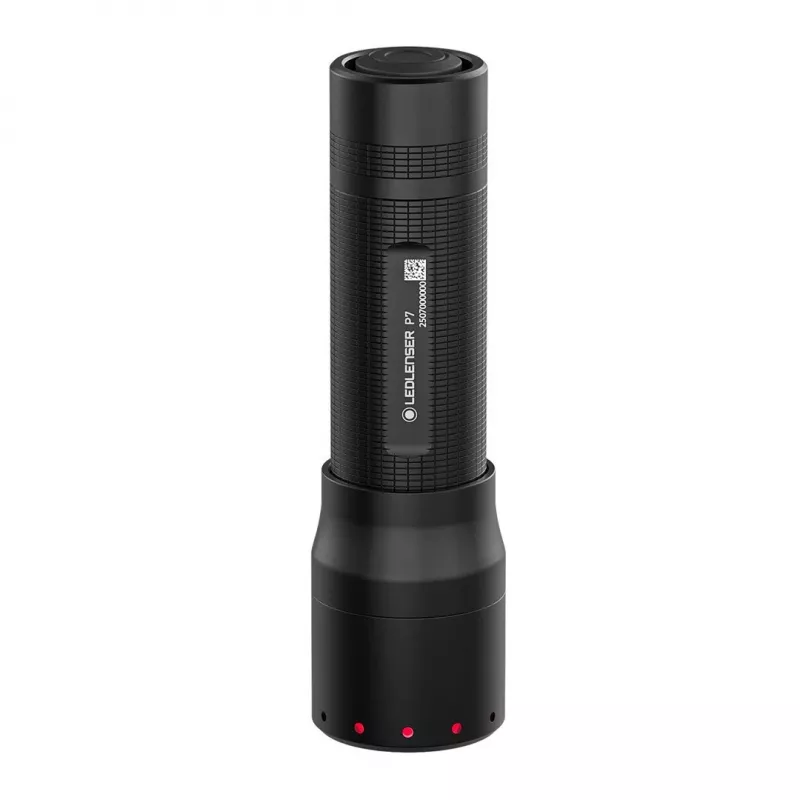 Ledlenser P7 melns rokas lukturis LED