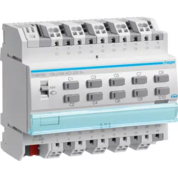 KNX Schalt-/Jalousieausga. 10-ceļu 16A TYA610C (TYA610C)