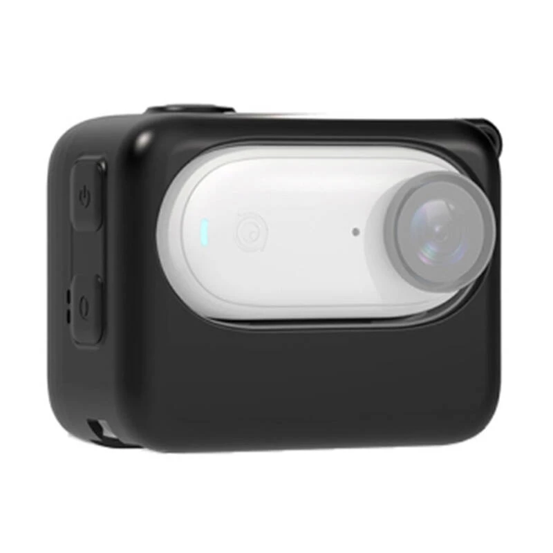 Uzlādes futrāļa silikona pārvalks Insta360 GO 3 no Puluz (melns) - Aizsargājošs uzlādes futrālis
