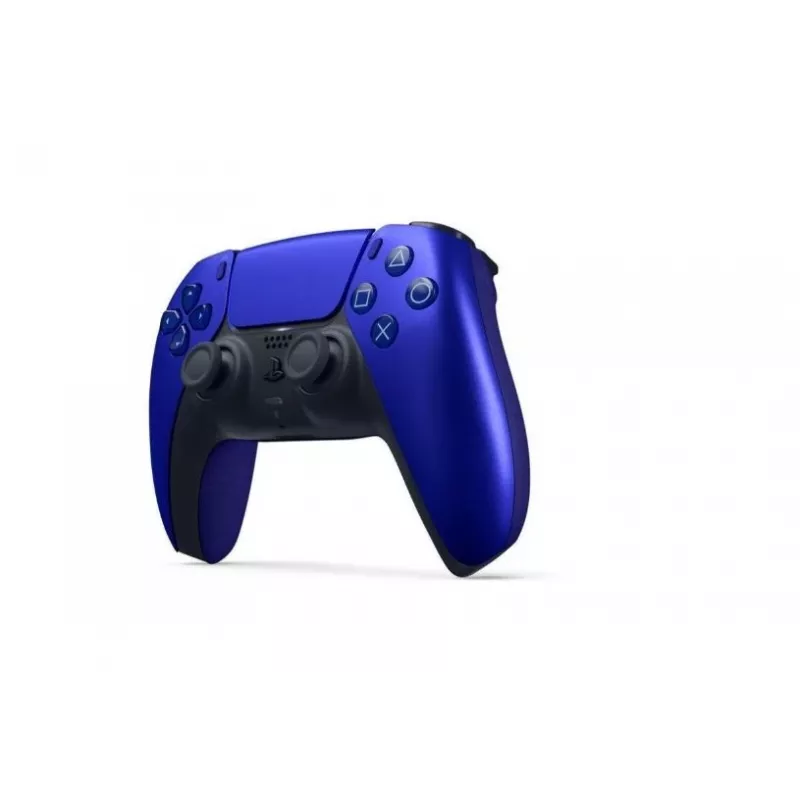 Bezvadu spēļu kontrolieris Sony DualSense — kobaltzils, paredzēts PlayStation 5, iebūvēts Li‑Ion akumulators, kustību sensors, haptiskā atgriezeniskā saite, 3,5 mm ligzda